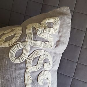 Pier 1 Accents - Pier 1 Grey Accent Pillows Pier 1 Accents - Pier 1 Grey Accent Pillows